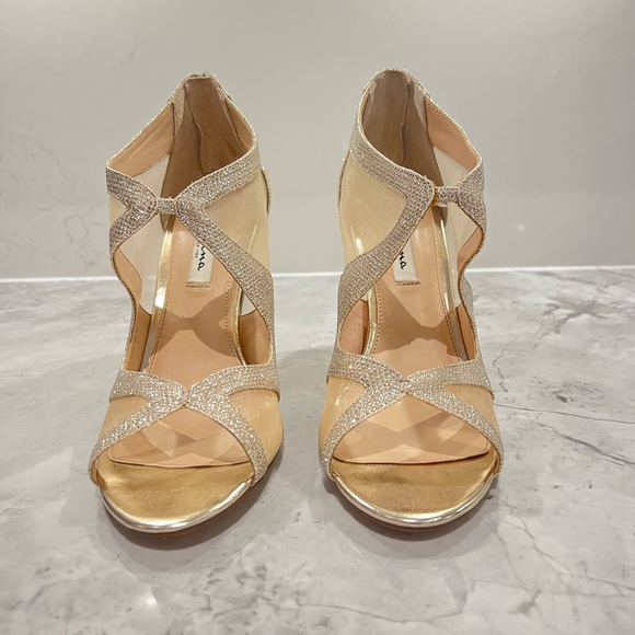 Nina Sparkling soft silver high heels Special Occasions, Grad, Wedding - Picture 3 of 7